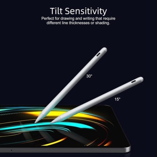 Stylus Pen for iPad 6th-11th Generation-2X Fast Charge Active Pencil Compatible with 2018-2025 Apple iPad Pro 11″/12.9″/M4, iPad Air 3/4/5/M2/M3,iPad Mini 5/6 Gen-White