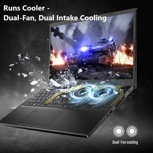 Acer Nitro V Gaming Laptop | Intel Core i7-13620H Processor | NVIDIA GeForce RTX 4050 Laptop GPU | 15.6″ FHD IPS 144Hz Display | 16GB DDR5 | 512GB Gen 4 SSD | WiFi 6 | Backlit KB | ANV15-51-73B9