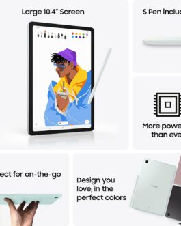 SAMSUNG Galaxy Tab S6 Lite 10.4′ 64GB WiFi Android Tablet, S Pen Included, Gaming Ready, Long Battery Life, Slim Metal Design, Expandable Storage, US Version, Oxford Gray, Amazon Exclusive (2024)