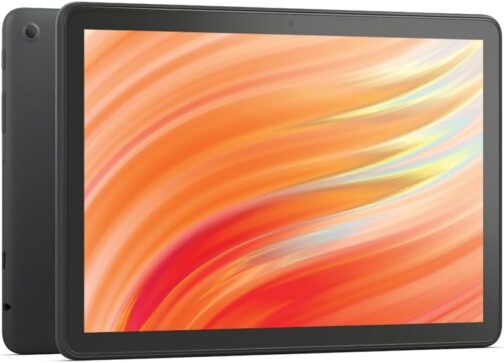 Like-New Amazon Fire HD 10 tablet (newest model) built for relaxation, 10.1″ vibrant Full HD screen, octa-core processor, 3 GB RAM, 32 GB, Black