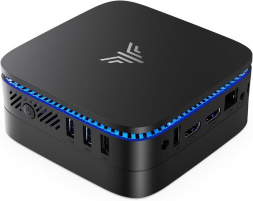 KAMRUI AK1PLUS N95 Mini PC (up to 3.4GHz), Mini Computer 8GB DDR4 RAM 256GB M.2 SSD, Desktop Computer Support 2.5" SSD, Dual 4K, WiFi, Ethernet for Business, Office, Home
