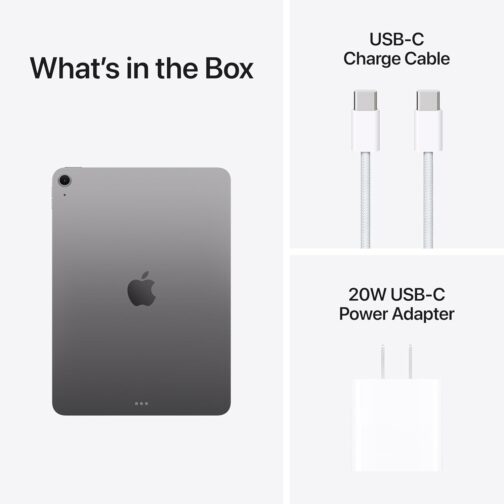 Apple iPad Air 11-inch with M3 chip Built for Apple Intelligence, Liquid Retina Display, 256GB, 12MP Front/Back Camera, Wi-Fi 6E, Touch ID, All-Day Battery Life  Space Gray