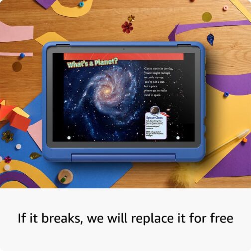 Amazon Fire HD 10 Kids Pro tablet (newest model) ages 6-12 | Bright 10.1″ HD screen | Slim case for older kids, ad-free content, parental controls, 13-hr battery, 32 GB, Mint