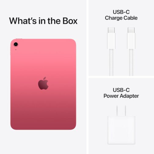 New Apple iPad 11-inch: A16 chip, 11-inch Model, Liquid Retina Display, 256GB, Wi-Fi 6, 12MP Front/12MP Back Camera, Touch ID, All-Day Battery Life  Pink