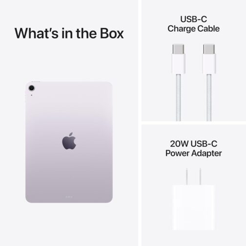 Apple iPad Air 11-inch with M3 chip Built for Apple Intelligence, Liquid Retina Display, 128GB, 12MP Front/Back Camera, Wi-Fi 6E, Touch ID, All-Day Battery Life  Purple