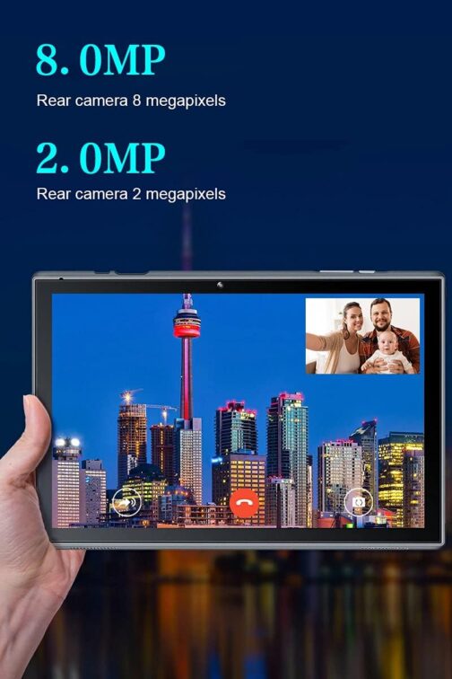 Tablet 10 inch Android Tablet PC, 10.1″ Android 14 Tablets, DDR4 6GB RAM 32GB ROM 2MP+8MP Dual Camera, WiFi-6 Bluetooth 1TB Expand IPS Full HD Display Tab, 6000mAh Battery Powerful Performance Tablet