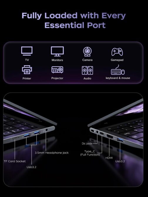 ACEMAGIC AMD Laptop,AMD Ryzen 7 5825U(8C/16T), Radeon RX Vega 8 Graphics,15.6FHD Display,16GB RAM 512GB NVMe SSD Laptop Computer with Numeric KB,Type_C (Full Function),WiFi 6, 54Wh Battery