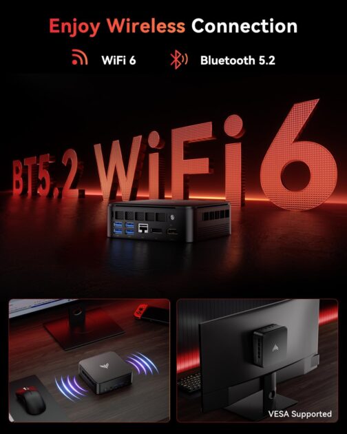 KAMRUI Mini PC, E3B 32GB RAM 512GB SSD Mini Gaming Computers AMD Ryzen 5 7430U Micro Desktop Computer (Max 4.3GHz,6C/12T, Beat 5650U), Small PC Support WiFi 6, BT5.2, Triple Display for Office Home
