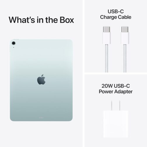 Apple iPad Air 13-inch with M3 chip Built for Apple Intelligence, Liquid Retina Display, 256GB, 12MP Front/Back Camera, Wi-Fi 6E, Touch ID, All-Day Battery Life  Blue
