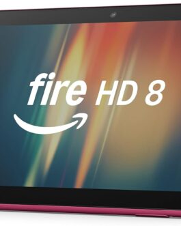 New Amazon Fire HD 8 tablet, 8 HD Display, 3GB memory, 32GB, designed for portable entertainment, Hibiscus, (2024 release)