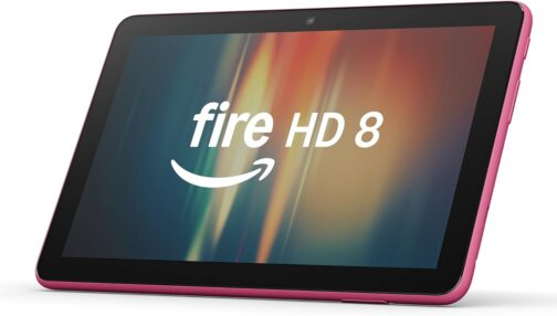 New Amazon Fire HD 8 tablet, 8 HD Display, 3GB memory, 32GB, designed for portable entertainment, Hibiscus, (2024 release)