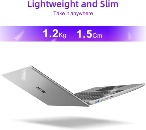 jumper Laptop, 14 Inch FHD Display, 12GB RAM 256GB SSD, Laptop Computer with J4105 CPU, Thin & Portable, 2.4/5G WiFi, BT4.0