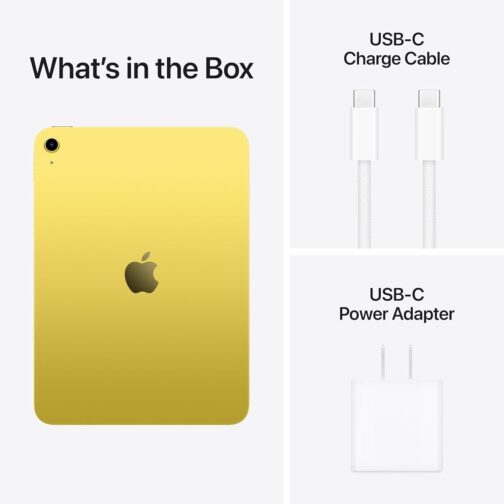 New Apple iPad 11-inch: A16 chip, 11-inch Model, Liquid Retina Display, 128GB, Wi-Fi 6, 12MP Front/12MP Back Camera, Touch ID, All-Day Battery Life  Yellow