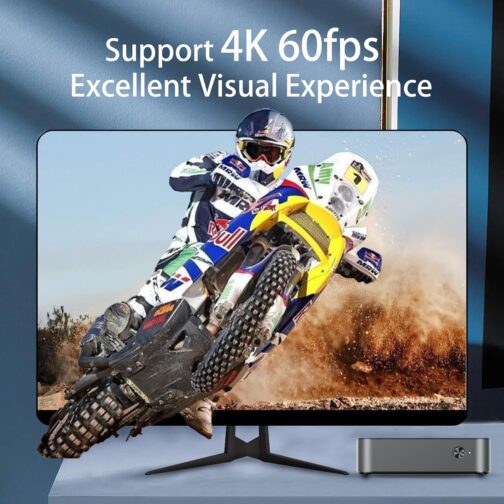 DreamQuest Mini Pc Come with OS, Intel 12th N95 (up to 3.4GHz) Mini Desktop Computers with 16GB RAM 512GB M.2 SSD, Support 4k@60Hz,WiFi 5, Bluetooth4.2, USB3.2 * 4, Dual LAN, HDMI*3