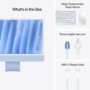 Apple 2024 iMac All-in-One Desktop Computer with M4 chip with 8-core CPU and 8-core GPU: Built for Apple Intelligence, 24-inch Retina Display, 16GB Unified Memory, 256GB SSD Storage; Blue
