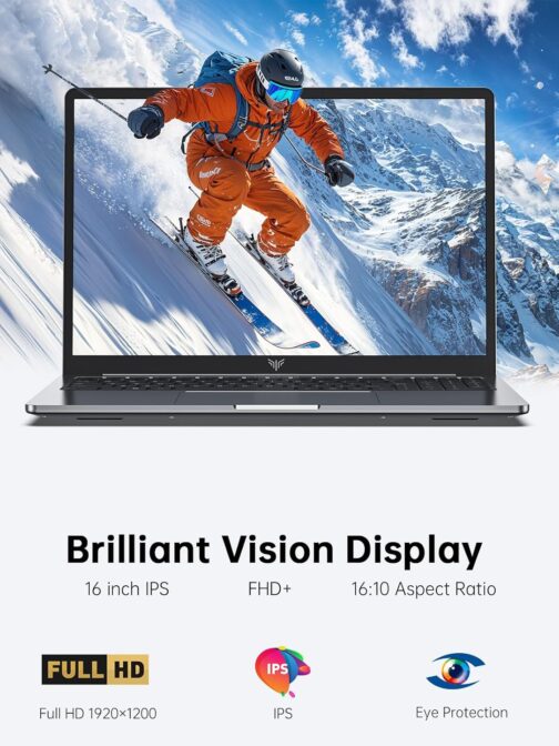 ACEMAGIC 16.0-inch Laptop, 2025 16GB DDR4 512GB SSD Windows 11 Laptop, Laptop Computer with Intel 12th Quad-Core Processor(Up to 3.6GHz), 1920P FHD Display, Metal Shell, WiFi 5, USB3.2, Type_C