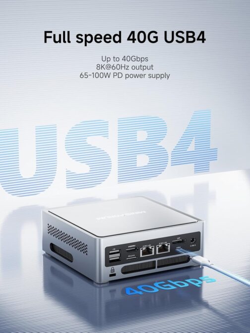 MINISFORUM Mini PC NAB9 Plus Intel Core i9-12900HK/i9-12900H 14 Cores/20 Threads,up to 5.0GHz 32GB RAM 1TB PCIe4.0 SSD Mini Computer OCuLink HDMI+DP+USB4 Dual 2.5 G RJ45 WiFi 6E, BT5.3