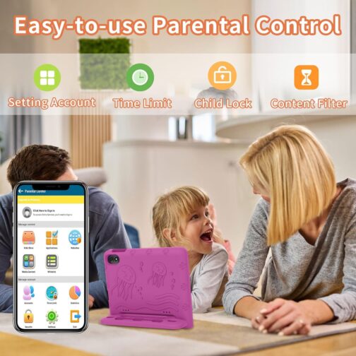 2025 Upgraded Android 14 Tablet, 10inch Kids Tablet , Octa-core CPU, 10GB+64GB+1TB Expand Tablets for Kids with Kids Space, Parental Control, 6000mAh Big Battery, HD Touchscreen Display Tableta