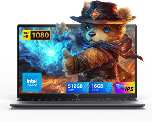 2025 Laptop,15.6In Windows 11 Laptop Computer with Quad Core-12th Alder Lake N97(Up to 3.6GHz), 16GB DDR4 512GB Hard Drive for Business, School, Offic