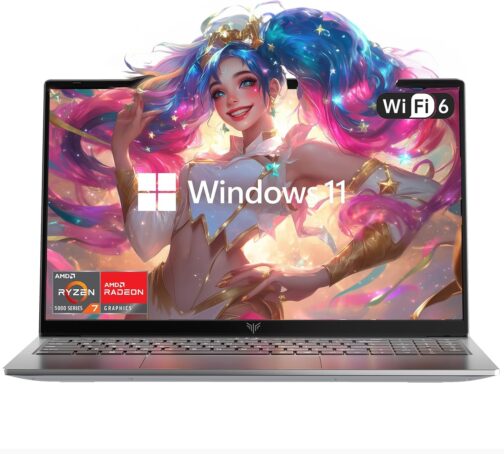 ACEMAGIC AMD Laptop,AMD Ryzen 7 5825U(8C/16T), Radeon RX Vega 8 Graphics,15.6FHD Display,16GB RAM 512GB NVMe SSD Laptop Computer with Numeric KB,Type_C (Full Function),WiFi 6, 54Wh Battery