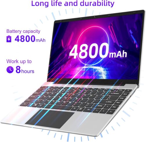 jumper Laptop, 14 Inch FHD Display, 12GB RAM 256GB SSD, Laptop Computer with J4105 CPU, Thin & Portable, 2.4/5G WiFi, BT4.0