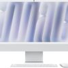 Apple 2024 iMac All-in-One Desktop Computer with M4 chip with 10-core CPU, 10-core GPU: Built for Apple Intelligence, 24GB Unified Memory, 512GB SSD Storage; Silver with AppleCare+ (3 Years)