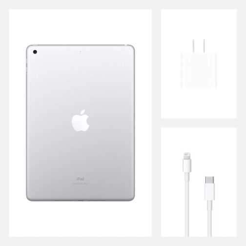 2020 Apple iPad (10.2-inch, Wi-Fi, 128GB) – Silver (Renewed)
