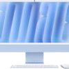 Apple 2024 iMac All-in-One Desktop Computer with M4 chip with 8-core CPU and 8-core GPU: Built for Apple Intelligence, 24-inch Retina Display, 16GB Unified Memory, 256GB SSD Storage; Blue