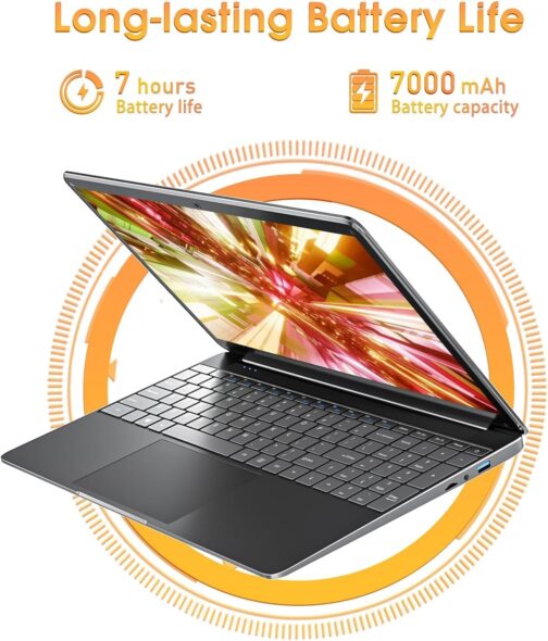 15.6 Inch Laptops, 8GB DDR3 512GB SSD Windows 11 Laptop Computer with I3 Processor, HD Display, 52Wh Battery, Wi-Fi 5, BT4.2, HDMI, USB3.2, Type-C, for Business and Students