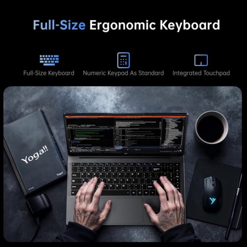 2025 Laptop,15.6In Windows 11 Laptop Computer with Quad Core-12th Alder Lake N97(Up to 3.6GHz), 16GB DDR4 512GB Hard Drive for Business, School, Offic