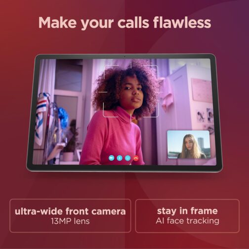 Lenovo Tab P12-2024 – Expansive Touchscreen Tablet – 12.7″ 3K Display – 13MP Camera – 8GB Memory – 128GB UFS Storage – Android 13 – Dolby Atmos – Quad JBL Speakers – Pen and Folio Case Included