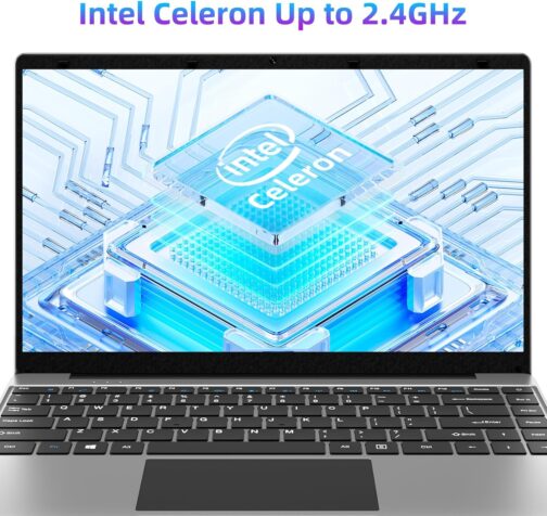 jumper Laptop 14 Inch, 12GB RAM 256GB SSD, Laptop Computer with Celeron N4100 CPU, FHD 1920×1080 Display, 35.52WH Battery, 2.4G+5G WiFi, BT4.0, 2 Speakers, Portable Student Laptops.