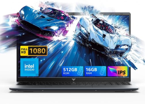 ACEMAGIC 15.6″ Laptop with N97 Processor(Up to 3.6GHz), 16GB RAM 512GB SSD Laptop, Windows 11 Traditional Laptop Lomputer with Numeric Keyboard, FHD Screen, Webcam, Light&Thin