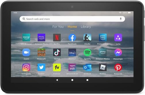 Like-New Amazon Fire 7 tablet (newest model) 7 display, read and watch, under $60 with 10-hour battery life, 16 GB, Black
