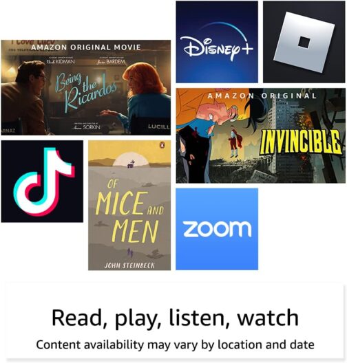 Like-New Amazon Fire 7 tablet (newest model) 7 display, read and watch, under $60 with 10-hour battery life, 16 GB, Black